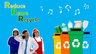 Reduce Reuse Recycle Song For Kids ♻️  English Sing Along Songs For Kids 🎵  Kicles [upl. by Adalard]