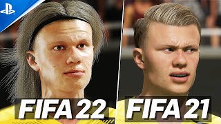 FIFA 22 VS FIFA 21  GAMEPLAY COMPARISON [upl. by Phelgen]