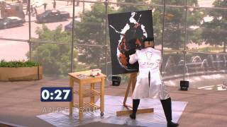 Speed Painter Takes Stage in Andersons Viewers Got Talent [upl. by Barraza]