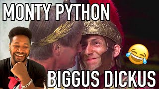 AMERICAN REACTS TO BIGGUS DICKUS  MONTY PYTHONS LIFE OF BRIAN  😂 [upl. by Judsen223]