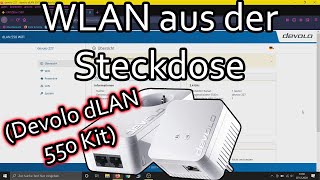 Devolo dLAN 550 WiFi Installation Powerline Starter Kit einrichten [upl. by Geilich]