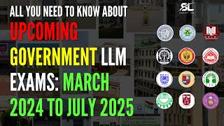 Upcoming LLM Exams Mar 2024 to July 2025  CUET LLM PG  CLAT PG  AILET PG  IIT KGP LLM ILI LLM [upl. by Ninetta]