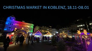 Christmas Market in Koblenz 18110801 2023 [upl. by Natalina]