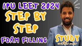 IPU LEET 2024🔥How to fill IP University Application Form 🔥Step by Step Admission 2024🔥Diploma Walo [upl. by Learsi]