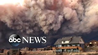 Hundreds evacuate amid Colorado wildfires [upl. by Pachston]