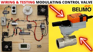 HVAC TRAINING BOARD Wiring amp Testing A Belimo Modulating Control Valve Modulating Actuator Theory [upl. by Nivlak]