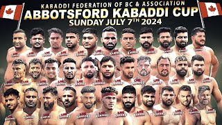 LIVE  Abbotsford Kabaddi Cup 2024  Canada Kabaddi [upl. by Otineb]