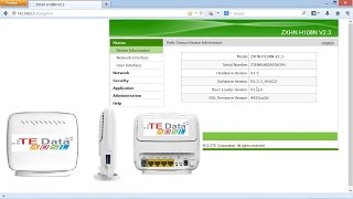 ظبط اعدادات روتر تى داتا الجديد TEDATA ROUTER ZXHN H108N V2 [upl. by Ardied]