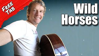 Rolling Stones  Wild Horses Guitar Lesson 118 [upl. by Sunderland814]