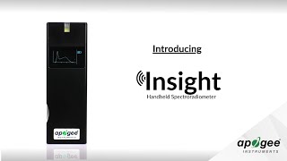 Introducing the Apogee InSight Handheld Spectroradiometer [upl. by Eniawtna]