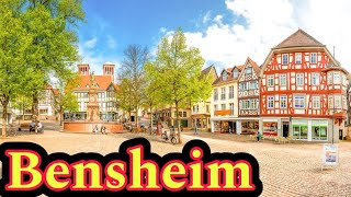 Bensheim Germany 🇩🇪 Walking Tour 4K Video [upl. by Axel]