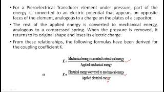 Piezoelectric transducer  Electrical Instruments  EIM   Lec  67 [upl. by Eiramave]