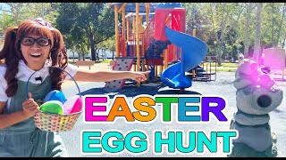 Easter Egg Hunt  Soso Goes On A Giant Easter EGG Hunt at The Park [upl. by Terza792]