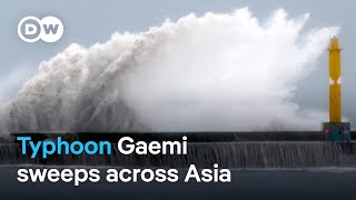 Typhoon Gaemi strongest to hit Taiwan in 8 years  DW News [upl. by Lorelei]