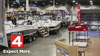 Novi boat show returns to Suburban Collection Showplace [upl. by Euqinommod]