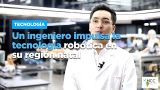 Un ingeniero impulsa la tecnología robótica en su región natal [upl. by Aisercal]