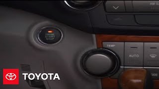 2007  2009 Highlander HowTo Emergency Start Function  Toyota [upl. by Niotna]