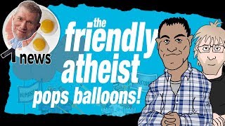 The Friendly Atheist Pops Ken Hams Balloons feat Hemant Mehta  Ken Ham amp AiG News [upl. by Eleon]