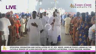 EPISCOPAL ORDINATION OF RT REV  MSGR ANSELM PENDO LAWANI AS THE CATHOLIC BISHOP OF ILORIN DIOCESE [upl. by Lletnohs]