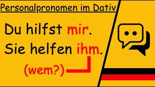 Personalpronomen im Dativ einfach erklärt  Deutsch macht Spaß [upl. by Doley676]