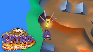 Spyro 3 Year of the Dragon Hack  Moon Jump Skateboarding in Sunny Villa [upl. by Isabelita]