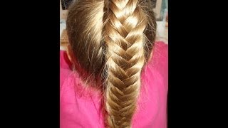 Klasyczny kłos  Fishtail braid  Fryzury Dziewczęce ♡ [upl. by Eiznik]