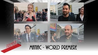 Maniac – World Premiere Interviews  Emma Stone Justin Theroux Cary Joji Fukunaga [upl. by Seligmann]