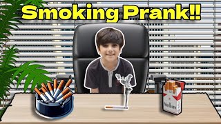 smoking prank gone wrong AarishButt [upl. by Jamnis886]