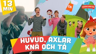 Långvideo med Huvud axlar knä och tå  Kompisbandet Minikompisarna Yankho och Animerad  häng på [upl. by Ursi130]