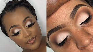 Soft Glam Client Makeup Tutorial  How I do makeup on dry skin [upl. by Fernande]