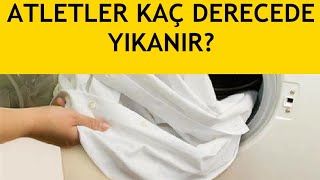 Atletler Hangi Programda Kaç Derecede Yıkanır [upl. by Adhamh]