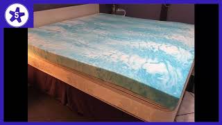 Linenspa 2 Inch Gel Swirl Memory Foam Topper Review [upl. by Megdal]