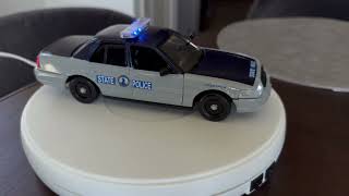 124 Old Virginia State Police Crown Vic diecast model car with working lights [upl. by Eseela360]