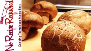 How to Prep Shitake Mushrooms  Cooking techniques by NoRecipeRequired [upl. by Nnaoj]