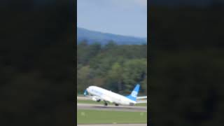 Air Europa Boeing 737 takeoff at Zurich Airport [upl. by Naillij]