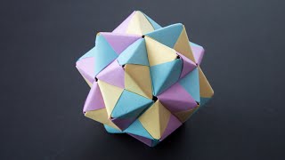 Origami Modular Icosahedron [upl. by Dubenko]