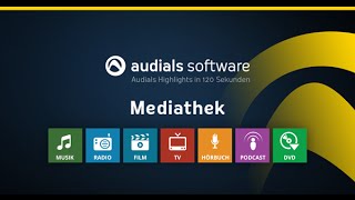 Audials 2016 in 120 Sekunden Alle Medien verwalten mit der Mediathek [upl. by Rehpotsirh]