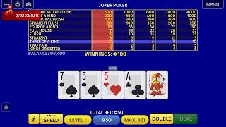 Video Poker by Pokerist gameplay [upl. by Drofub404]