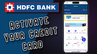 💥Hdfc Bank Credit Card Activation Using MyCard App  Set PIN  Domestic Usage [upl. by Amluz]