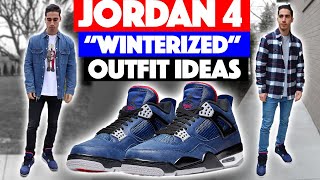 How to Style Air Jordan 4 quotWinterquot 3 outfits [upl. by Anaiad]