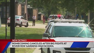 Homecoming canceled after fights at Riverview Gardens High School [upl. by Idnew]