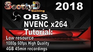 Best OBS Settings Tutorial Nvenc Encoder Multi Audio Tracks and Noise Gate 2018 [upl. by Damalas]