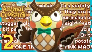 Blathering Blathers  Animal Crossing New Horizons  Day 2 [upl. by Tega]