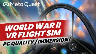 Warplanes Battles over Pacific Review  WW2 Dogfighting VR Sim for OculusMeta Quest 2 [upl. by Keifer633]