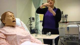 Administering Ventolin using a nebuliser [upl. by Nikolas146]