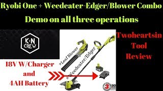 Ryobi 18V Weed EaterLeaf Blower Combo P2035 [upl. by Catarina275]