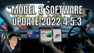 TESLA MODEL 3 SOFTWARE UPDATE 2022453  MODEL 3 AUTOPILOT TUTORIAL [upl. by Ynatsyd116]