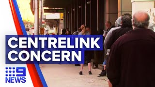 Coronavirus Thousands line up around Centrelink offices after being laid off  Nine News Australia [upl. by Amitak832]