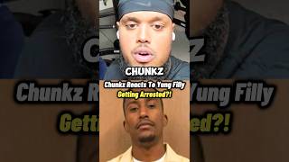 Chunkz Reacts To Yung Filly Getting Arrested 😲 chunkz yungfilly shorts [upl. by Ahtibat]