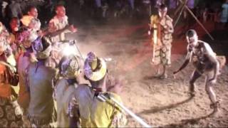 Baka Pygmies performing the quotBoomaquot dance at quotUnder the Volcano Festivalquot Limbe Cameroon [upl. by Arobed963]